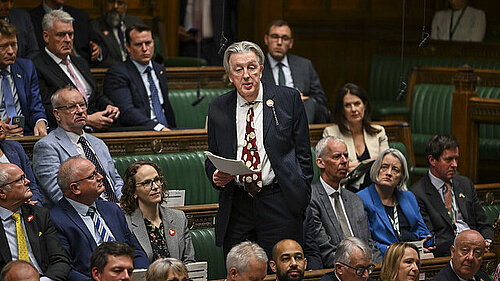 Paul speaks in the House of Commons