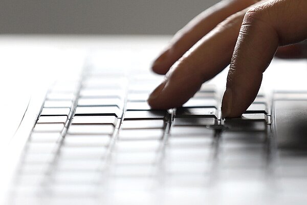 Typing email