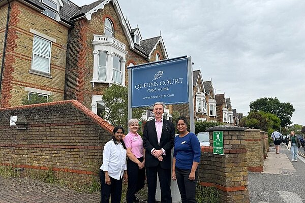 Paul outside care home