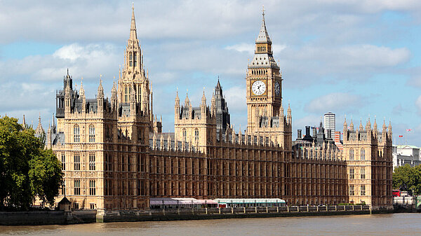 Big Ben and the houses of Parliament.